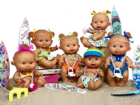 nines 464 păpuşă "pepote summer" (26 cm) în sort.