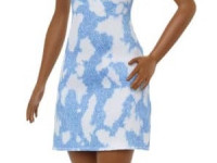 barbie hbv17 papusa "fashionista" intr-o rochie denim