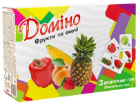 strateg leo 30764 Настольная игра "Домино - Фрукты и овощи"