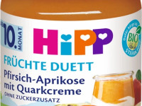 hipp 5470 piure piersici-caise-brânzică (10 m+) 160gr.