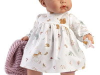 llorens 38354 păpușă interactivă "joelle chaleco lana rosa" (38 cm.)