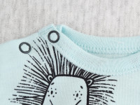 minikin 242290368 tricou cu mânecă lungă "hedgehog" (m.68) albastru