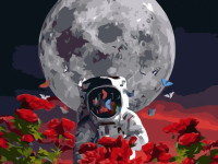 strateg leo va-3592 Картина по номерам "Космонавт" (40x50 см.)
