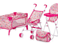 chipolino set de joacă 3 &icirc;n 1 pentru păpuși "trixy unicorn" kzktr02403un