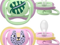 avent scf087/13 suzera din silicon ultra air (6-18 m) 2 buc.