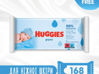 huggies Влажные салфетки "huggies pure" (168 шт.)