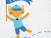 new baby 39191 costum 2 un (tricou+pantaloni scurți) fox  68cm (3-6luni)