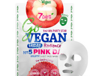 7days go vegan masca de țesut pentru față friday pink day, 25 g