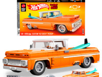 hot wheels jft20 Конструктор "brick shop elite custom '62 chevy pickup" (858 дет.)