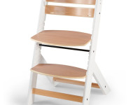 kinderkraft Стульчик для кормления enock белый/дерево
