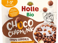 holle organic cereale crocante "choco chimpunk" cu mere si cacao (12 luni+) 125 gr.
