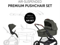 hauck cărucior 2 în 1 walk n care air set dark olive
