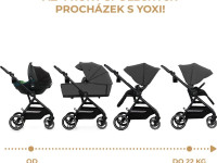kinderkraft Коляска 2-в-1 yoxi серый