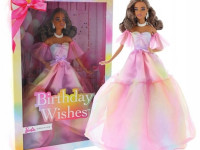 barbie jjx77 păpușa "barbie signature collectible birthday wishes" &icirc;ntr-o rochie curcubeu