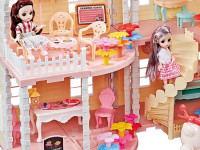 52145 casă de păpuși cu mobilier și iluminare "princess house" (276 piese)