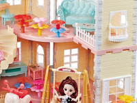 52145 casă de păpuși cu mobilier și iluminare "princess house" (276 piese)