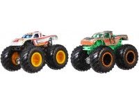 hot wheels fyj64 set de 2 mașini serie "monster trucks" in sort.