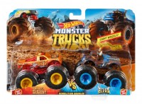 hot wheels fyj64 set de 2 mașini serie "monster trucks" in sort.