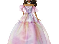 barbie jjx77 păpușa "barbie signature collectible birthday wishes" &icirc;ntr-o rochie curcubeu