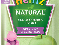 heinz Пюре Яблоко-клубника-черника (6 м+) 90 гр. 