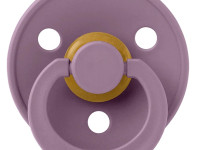bibs Пустышка круглая латексная color s mauve (0-6 м.)