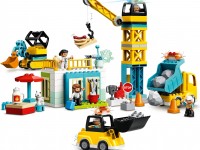 lego duplo 10933 constructor "macara turn la un șantier" (123 el.)