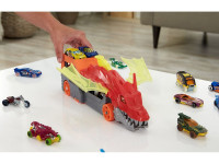 hot wheels gtk42 camion "angry dragon" cu depozitare pentru mașini