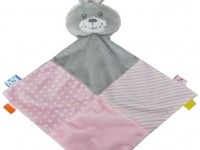 baby mix stk-19421 pr Игрушка-платок "Кролик" розовый