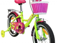 Велосипед "aist lilo 16" жёлтый\розовый
