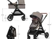 kinderkraft Коляска 3-в-1 esme бежевый
