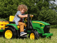 peg perego tractor cu remorca electric jd ground force