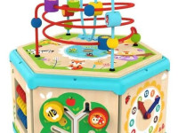 tooky toy tk261a jucărie din lemn 7 în 1 "cub educativ"