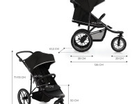kinderkraft Коляска прогулочная helsy черная