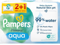 Pampers Șervețele umede Harmonie Aqua (3x48 buc.) pampers Șervețele umede harmonie aqua (3x48 buc.)