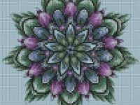 strateg leo ca-0063 Алмазная мозаика "Цветочный узор" (30 x 30 см.)