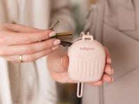 babyono-19632 Силиконовый контейнер для пустышки 1656/02 (розовый)