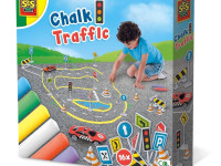 ses creative 02203s set pentru creativitate cu cretă &bdquo;trafic rutier&rdquo;