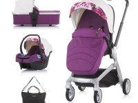 chipolino carucior 3-in-1 emotion kkem02103wf alb/flori 