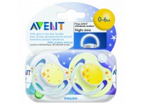 avent scf176/18 suzete de noapte (0-6m.) 2 buc.
