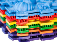 ortek 07789 covoraș ortopedic pentru masaj puzzle "mix" (4 el.)