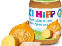 hipp 6183 piure carne de curcan cu dovleac (4 m+) 190 gr.