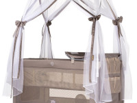 chipolino kosipa252be Țarc-patut cu baldachin palace bear bej