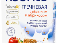 kabrita Каша гречневая на козьем молочке с яблоком и абрикосом (5 м+) 180 гр.