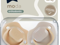 tommee tippee tt0498  suzeta simetrica din silicon "moda" (6-18 luni) 2 buc.