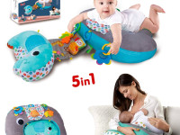 chipolino pwb025021bl pernă multifuncțională 5 în 1 pentru bebeluși (albastru)
