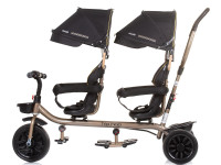 chipolino triciclu pentru gemeni "hip hop" trkhh0231eb ebony