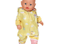 zapf creation 836460 set haine pentru păpuși baby born deluxe pelenă de ploaie (43 cm.)