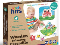 kids hits kh20/033 jucărie din lemn - c&acirc;ntar "crocodil&rdquo;