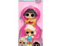 l.o.l. 987819 set 2 figurine lol surprise! opp tot + pet - surfer babe + ancient meow