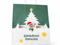 Подарочный новогодний пакет "baby-boom" (50x42x17 см)****